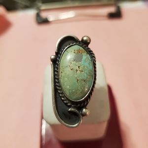 Sterling Silver Vintage Turquoise Ring